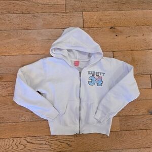 y2k Vintage Angels brand White Zip Up Hoodie butterfly dolly coquette 2000's